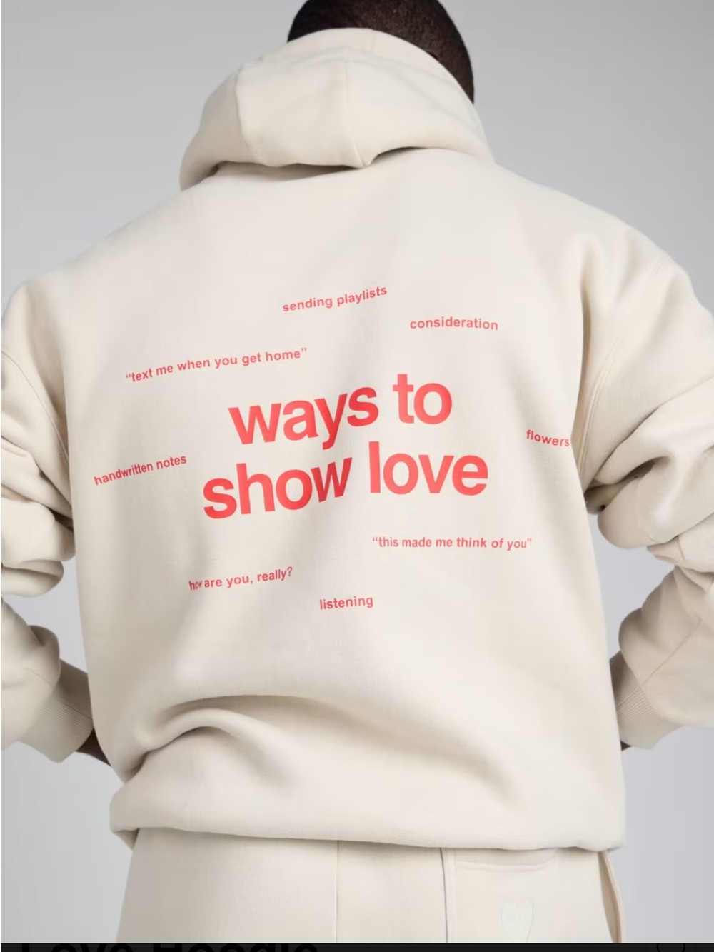 NWOT - Love Hoodie Sweatshirt - Picture 3 of 8